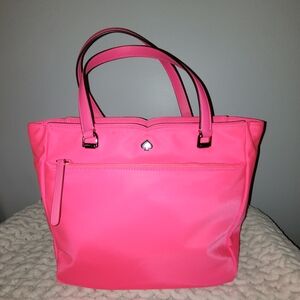 Kate Spade Hot Neon Pink Tote Bag